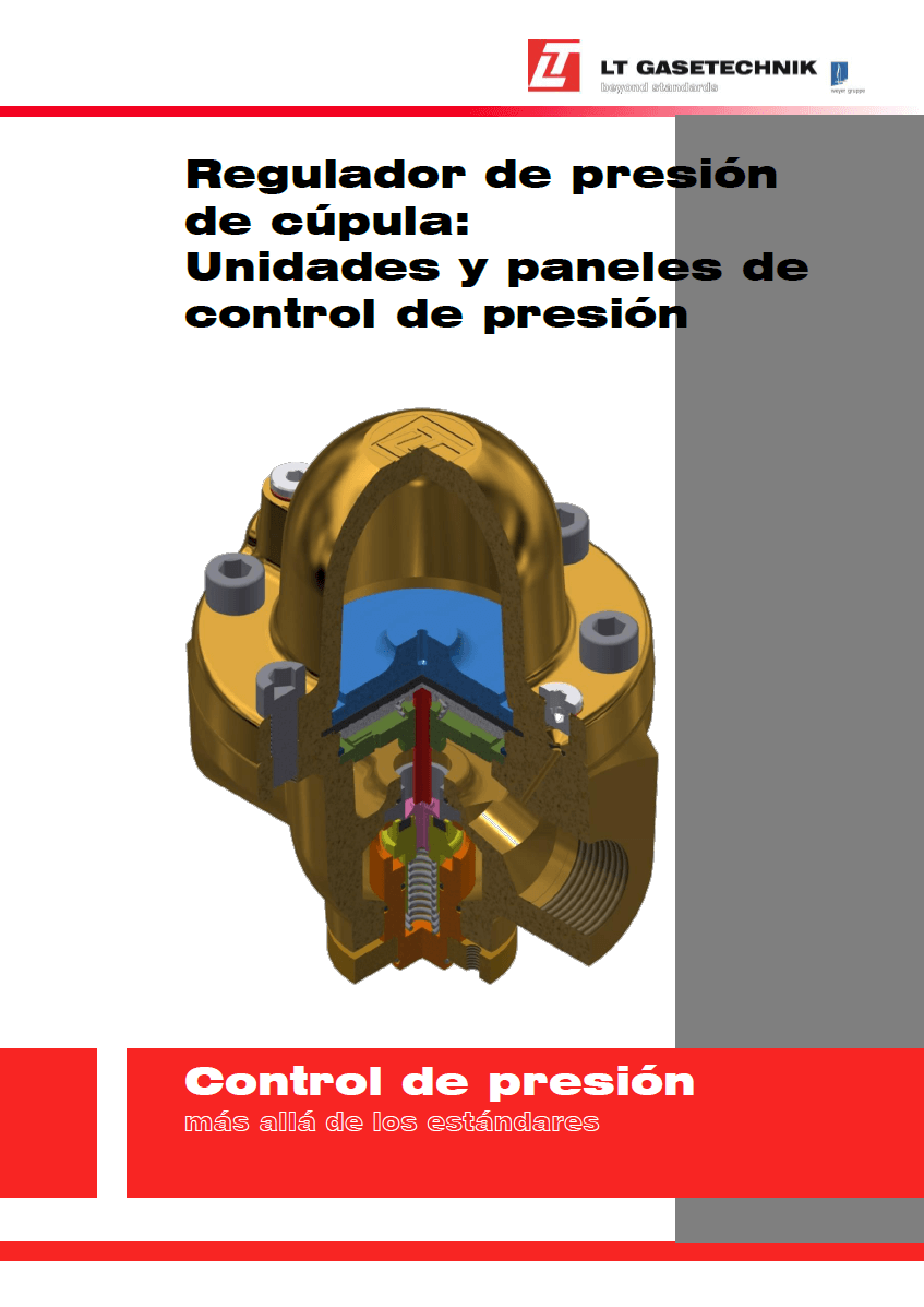 Folleto sobre reguladores de presión domo, unidades de regulación de presión y líneas de regulación de presión